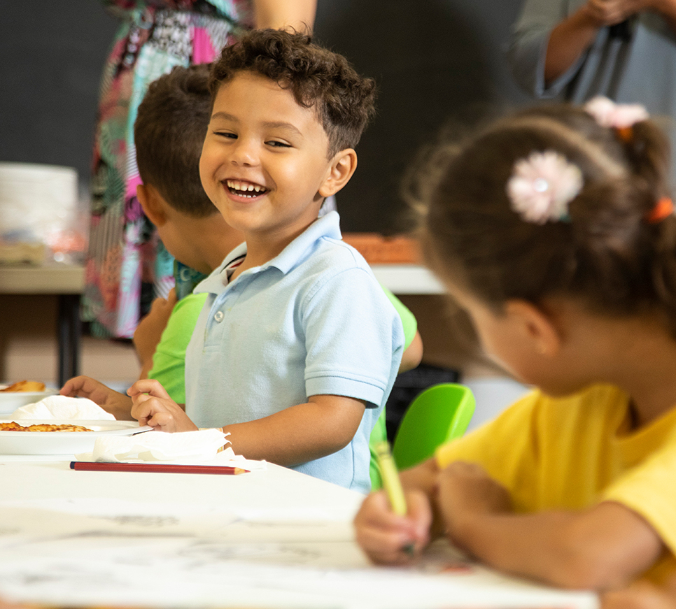 Children at a BRIDGES location.