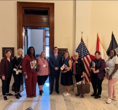 Members of CSC's Resident Advisory Committee met with legislators and presented at a national child care conference in the Washington, D.C. area in 2025.